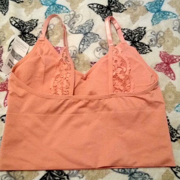 NWT ~Marilyn Monroe Coral Colored Seamless Bra with Removable Pads(Size: Medium) - Picture 5 of 5
